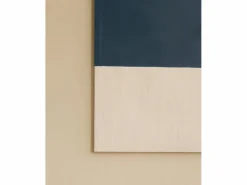 DECOWOOD Cuadro|Cuadro decorativo sobre lienzo de algodón con marco de madera marrón oscuro pintado artesanalmente con pintura al oleo de 60x80cm - MARINA -