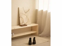 DECOWOOD Cuadro decorativo sobre lienzo de algodón pintado artesanalmente con pintura al oleo sin marco de 60x80cm - FLORENS - Multicolor Outlet