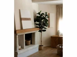 Cuadro decorativo sobre lienzo de algodón con marco de madera negro pintado artesanalmente con pintura al oleo de 100x150cm - BRISA -^DECOWOOD Online