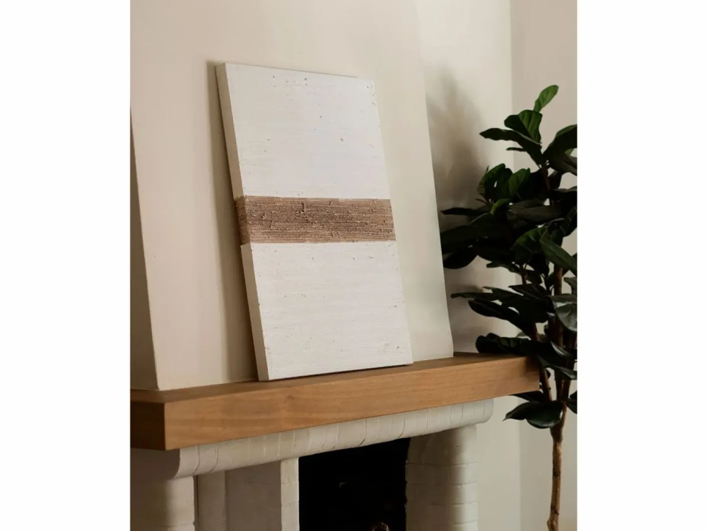 Cuadro decorativo sobre lienzo de algodón con marco de madera negro pintado artesanalmente con pintura al oleo de 100x150cm - BRISA -^DECOWOOD Online