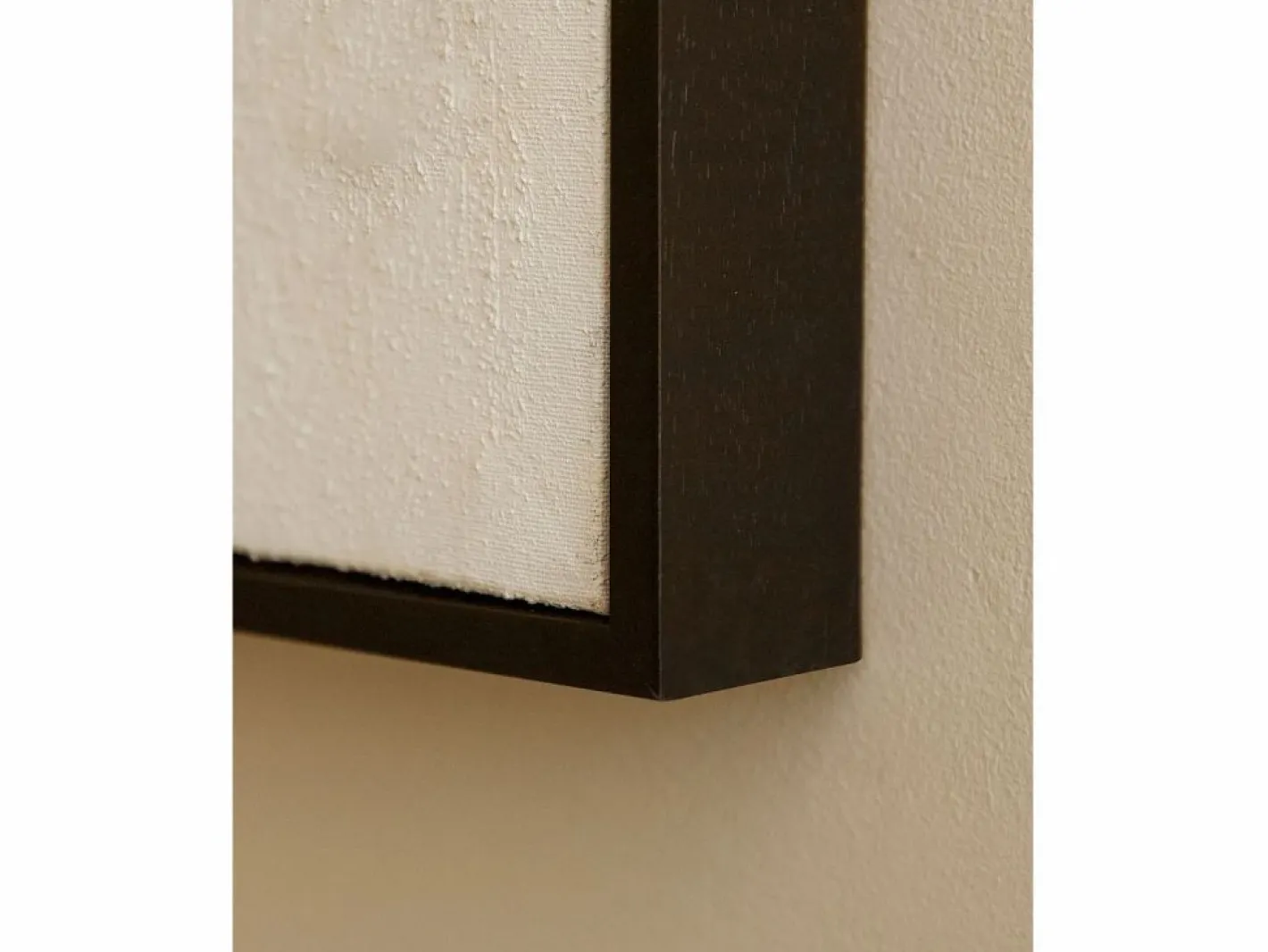 Cuadro decorativo sobre lienzo de algodón con marco de madera negro pintado artesanalmente con pintura al oleo de 100x150cm - BRISA -^DECOWOOD Online