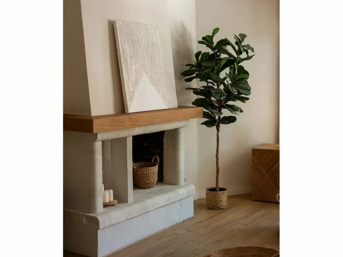 Cuadro decorativo sobre lienzo de algodón con marco de madera negro pintado artesanalmente con pintura al oleo de 100x150cm - ADRIANA -^DECOWOOD Online