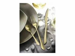 Amefa Cubierto|Cubertería de 16 piezas Instinct Champagne Mat - Acero Inoxidable