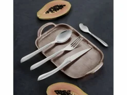 Cubertería Eclat Nature de 24 piezas en madera gris para 6 personas^Amefa