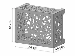 Cubierta de aire acondicionado ARTIST M Aluminio L86 x P44 x H68 cm Blanco Online