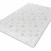 Sobrecolchón|Cubierta de colchón TOP5, capa de látex Tamaño: 120x200x5, incl. funda, color de la cubierta de colchón: aloe vera, dureza media: H3