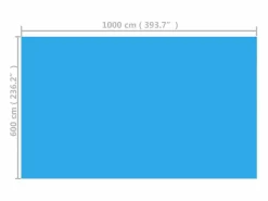 Accesorio Piscina|Cubierta de piscina rectangular PE 1000x600 cm ES907632