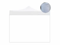 Decor Space Cubierta lateral impermeable blanca de 6x2mt con puerta enrollable para cenador plegable de 3x6mt Blanco Clearance
