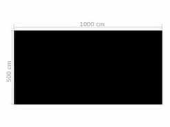 Cubierta solar de piscina PE rectangular flotante 10x5 m ES745958^ Hot
