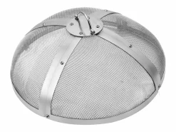 Cubierta SucceBuy de Protección Antichispas de 50.8cm, Cubierta de Acero Robusto Reforzado, Cubierta de Hogar al Aire Libre con Parte Superior de Apertura Fácil Plateado Best