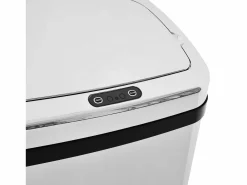 Cubo De Basura Para Cocina|Cubo de basura automático con sensor, acero inoxidable, 50L, diseño moderno (33x25x84 cm)