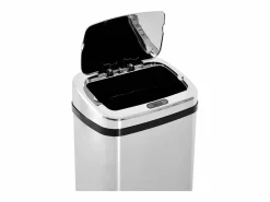 Cubo De Basura Para Cocina|Cubo de basura automático con sensor, acero inoxidable, 50L, diseño moderno (33x25x84 cm)