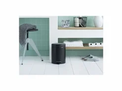 Brabantia Cubo De Basura Para Cocina|Cubo de Basura con Pedal Newicon 5L Mate Anti-Olor Higiénico