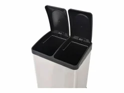 Helloshop26 Cubo de basura de acero inoxidable 36 litros 02_0006100 Gris Discount