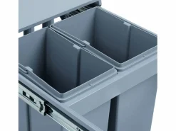 Cubo de basura de cocina ABS de 3 compartimentos 13_0002324^Helloshop26 Online