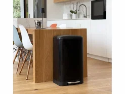 Kitchen Move Cubo de basura de cocina de pedal 40L GREENWICH Negro Best