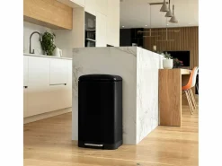 Kitchen Move Cubo de basura de cocina de pedal 40L GREENWICH Negro Best