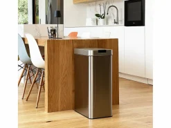 Kitchen Move Cubo de basura de cocina automático 70L SILVERLAKE Plateado Best
