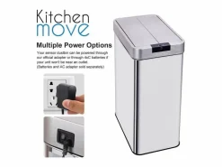 Kitchen Move Cubo de basura de cocina automático 70L SILVERLAKE Plateado Best