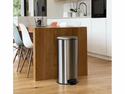 Kitchen Move Cubo de basura de cocina de pedal 30L URBAN Plateado