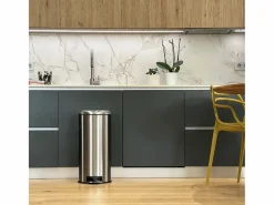 Kitchen Move Cubo de basura de cocina de pedal 30L URBAN Plateado
