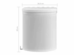 Helloshop26 Cubo De Basura Para Cocina|Cubo de basura de cocina integrado de plástico de 12 litros 02_0006062