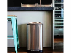 Kitchen Move Cubo De Basura Para Cocina|Cubo de basura de cocina de pedal 40L GREENWICH