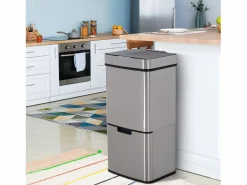 Homcom Cubo De Basura Para Cocina|Cubo de basura 42x30x81cm