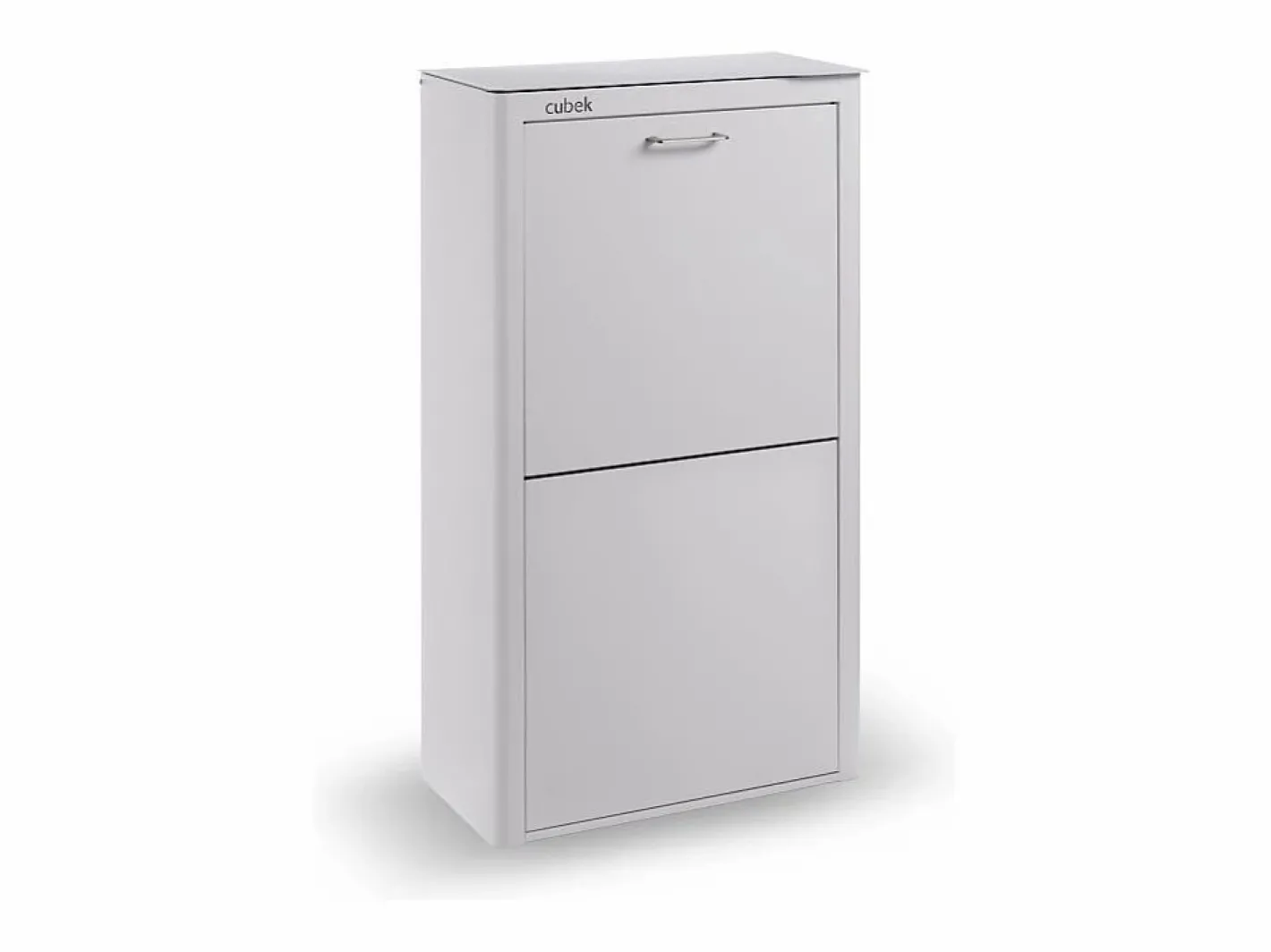 Don Hierro Cubo de basura para la cocina - Cubo de reciclaje - 4 compartimentos de 20L - CUBEK Gris