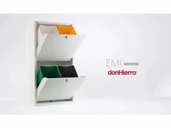 Cubo de basura para la cocina - Cubo de reciclaje - 4 compartimentos de 20L -51,7(ancho)x91,7(alto)x27,3(fondo) cm. - - EMI^Don Hierro Online