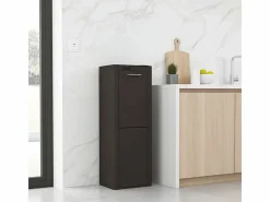 Don Hierro Cubo de basura para la cocina - Cubo de reciclaje - 2 compartimentos de 20L - CUBEK Negro Best