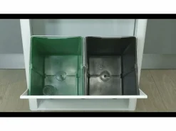 Don Hierro Cubo De Basura Para Cocina|Cubo de basura para la cocina - Cubo de reciclaje - 2 compartimentos de 20L - CUBEK