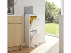 Don Hierro Cubo De Basura Para Cocina|Cubo de basura para la cocina - Cubo de reciclaje - 2 compartimentos de 20L - CUBEK