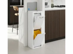Don Hierro Cubo De Basura Para Cocina|Cubo de basura para la cocina - Cubo de reciclaje - 2 compartimentos de 20L - CUBEK