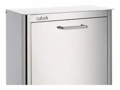 Don Hierro Cubo De Basura Para Cocina|Cubo de basura para la cocina - Cubo de reciclaje - 2 compartimentos de 20L - Acero Inoxidable - CUBEK