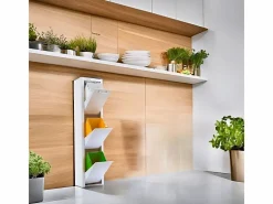 Don Hierro Cubo de basura para la cocina - Cubo de reciclaje - 3 compartimentos de 20L - CUBEK Blanco Sale