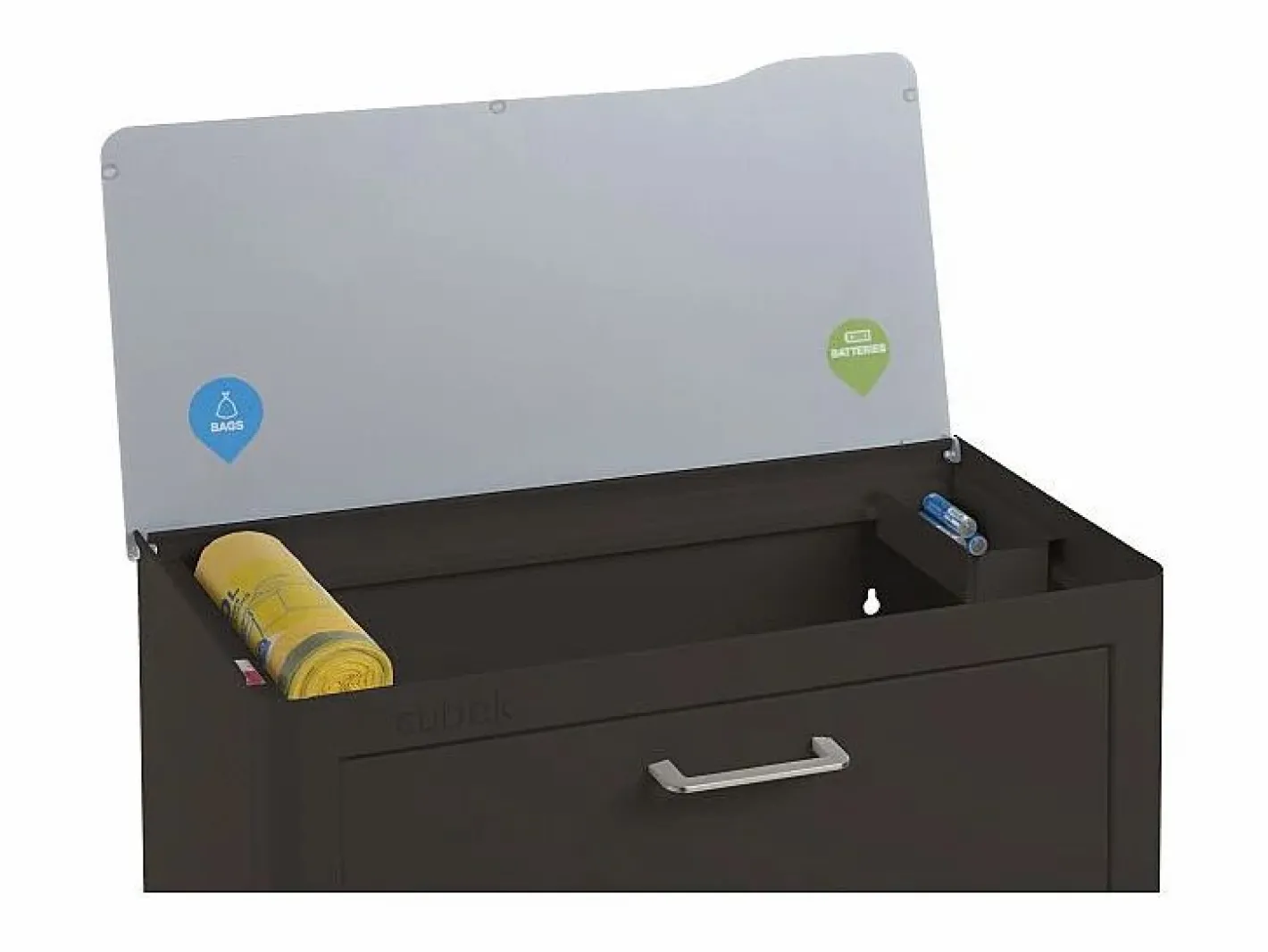 Cubo de basura para la cocina - Cubo de reciclaje - 4 compartimentos de 20L - CUBEK^Don Hierro Clearance