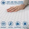 Cubrecolchón Doble de espuma viscoelástica| protectores de colchón 6 cm | Cubrecolchón desenfundable | Antibacteriano y antihongos | 165 x 200^The White Stone Hot