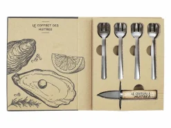 Cuchillo para ostras y 4 tenedores de acero inoxidable^Cook Concept Clearance