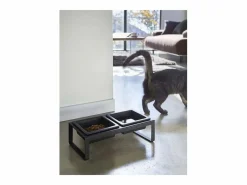 Yamazaki Comida Para Animales De Compañía|Cuenco de diseño doblemente elevado para el gato Tower