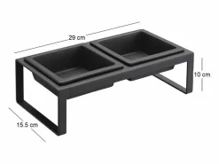 Yamazaki Comida Para Animales De Compañía|Cuenco de diseño doblemente elevado para el gato Tower