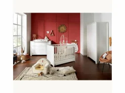 Sauthon Cuna de madera blanca 120x60cm Blanco New
