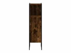 Garden Furniture Cynmar Armario de baño madera ingeniería roble ahumado 33x33x120,5 cm Marru00f3n Hot