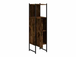 Garden Furniture Cynmar Armario de baño madera ingeniería roble ahumado 33x33x120,5 cm Marru00f3n Hot