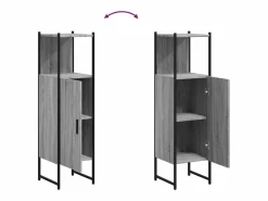 Garden Furniture Columna De Baño|Cynmar Armario de baño madera de ingeniería Sonoma 33x33x120,5 cm