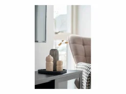 House Nordic Estatua|Decoración de cemento beige Estatuilla 6.5 x 6.5 x 15 cm