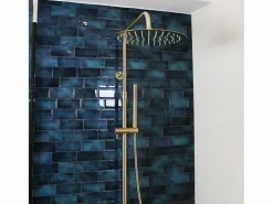 Essebagno Columna De Ducha|Delice II columna de ducha mecánica oro cepillado