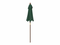 Garden Furniture Delinra Sombrilla de jardín con poste de madera verde 196x231 cm