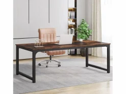 Tribesigns Desk informático, Escritorio para portátil, Mesa de estudio, Escritorio de estudio para teletrabajo, 180 x 90 x 77 cm, Marrón rústico Marru00f3n Online