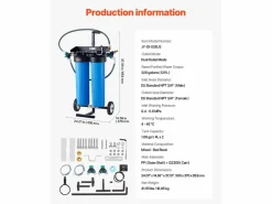 Desmineralizador de Agua SucceBuy para Lavado de Coche sin Manchas, Sistema de Agua Desionizada con Medidor TDS Integrado, Filtro Antimanchas, para Vehículos^ Best